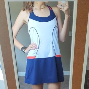 Bollé Women's Size Medium Navy/White/Coral Tennis Dress